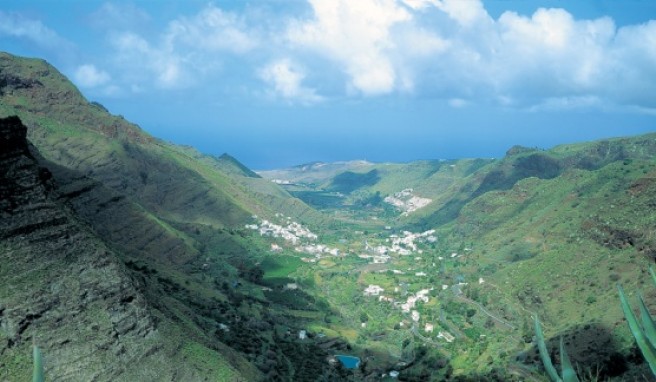 Das Valle de Agaete ist eins der fruchtbarsten Täler der Kanaren.##Foto: Gran Canaria Tourismo Das Valle de Agaete ist eins der fruchtbarsten Täler der Kanaren.